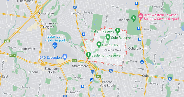 Pascoe Vale Map Area