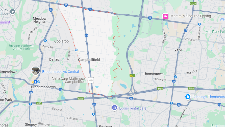 Campbellfield Map Area